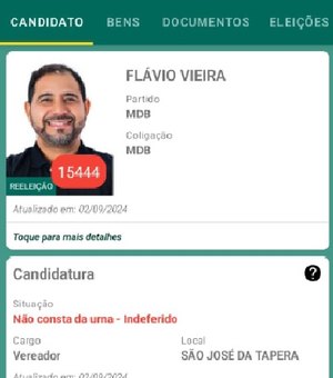 Juiz indefere candidatura de vereador que apresentou documentos