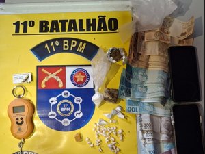 Homem é preso com crack, cocaína e maconha em Piaçabuçu