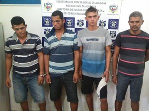 Operação integrada prende quatro e apreende balaclavas, munições e motos