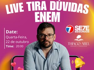 Live especial: tudo o que você precisa saber sobre o ENEM 2025.