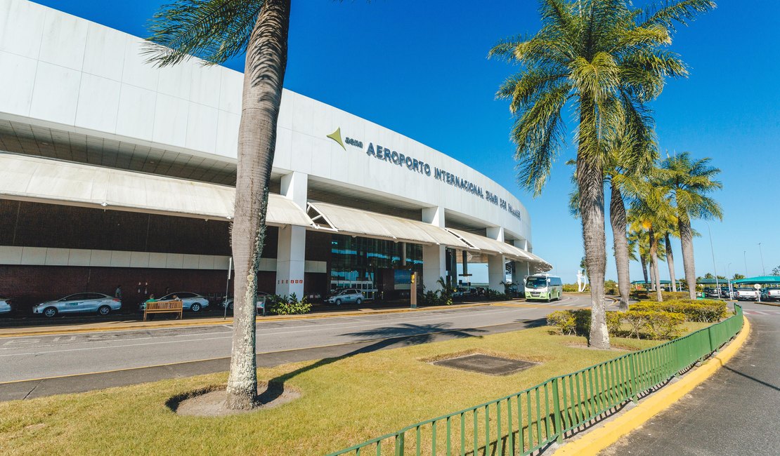 Aeroporto de MCZ registra aumento de 54,62% em fluxo internacional de passageiros