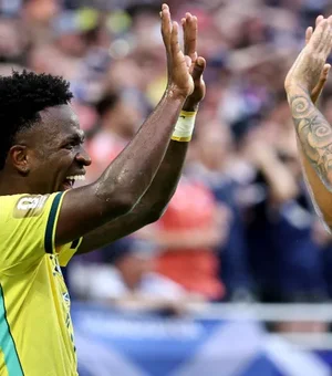 Brasil domina Escócia, vence e avança na Copa do Mundo como líder do grupo