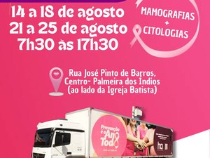 Carreta do Hospital do Amor está em Palmeira dos Índios nesta segunda (14)
