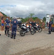 Queda de moto deixa mulher ferida, em Arapiraca