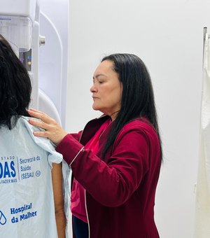 Hospital da Mulher de Alagoas realiza 3,8 mil mamografias de janeiro a outubro