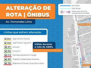 Bairro Gruta de Lourdes: obras alteram itinerário de ônibus
