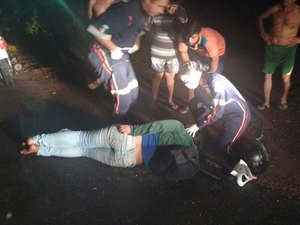 Motoqueira sofre grave acidente em Coité do Noia 