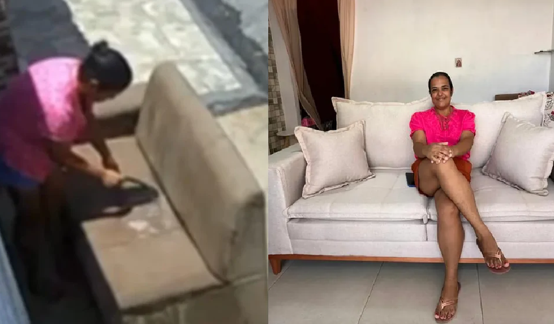 Após sofá ser recolhido por engano, moradora do Jacintinho ganha móvel novo