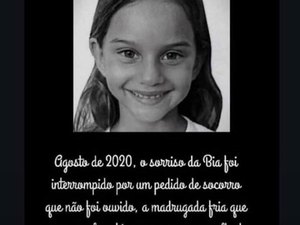 Caso Bia: menina foi assassinada por estrangulamento