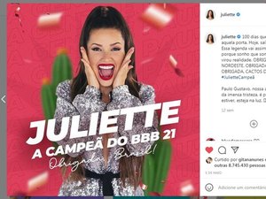 Juliette entra no Guinness por post mais rápido a bater um milhão de curtidas