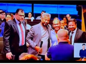 Presidente Rogério Siqueira representa o ASA em evento com ministro do TST