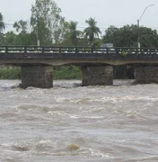 Semarh emite alerta para risco de alagamentos e transbordamentos em cidades de Alagoas