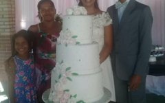A alegria tomava conta durante o casamento em Matriz de Camaragibe