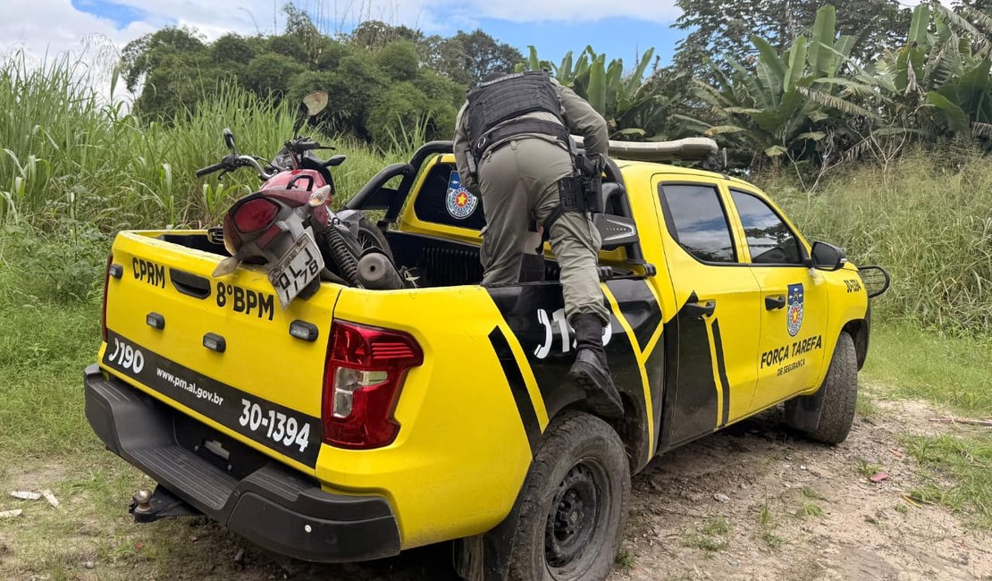 8º BPM intensifica combate à criminalidade e apreende motos com restrição de roubo; ação integrada da PM retira criminosos de circulação
