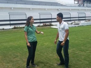 Patrocinador do ASA envia técnicos para iniciar trabalho no gramado do Coaracy