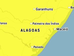 Inmet emite alerta de chuvas para todas cidades alagoanas