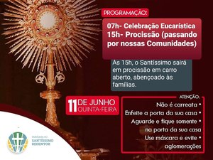 Com programação especial, católicos celebram Corpus Cristhi em Arapiraca