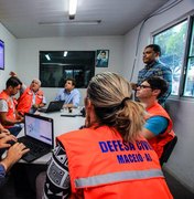 Defesa Civil prossegue com monitoramento nas áreas de risco de Maceió