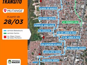 Interdição de via no Mutange altera itinerário de linhas de ônibus