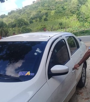 Filho de ex-prefeito de Novo Lino tem carro alvejado a tiros por militar