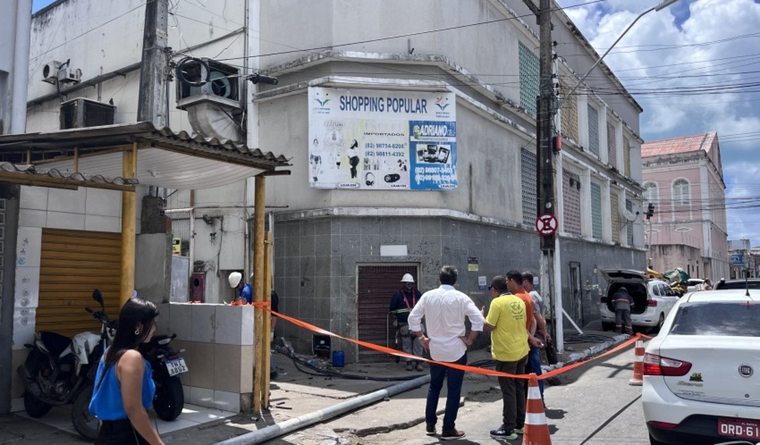 Energia do Shopping Popular é reestabelecida após tentativa de furto de cabos de cobre