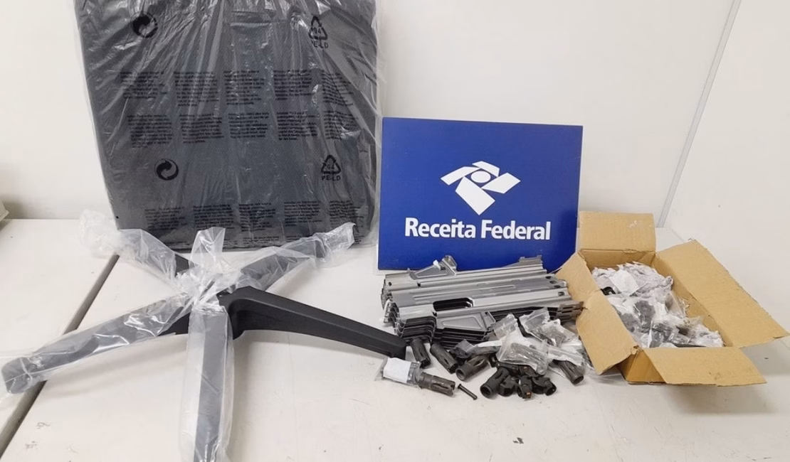 Receita Federal apreende peças de armas enviadas dos EUA em aeroporto