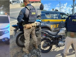 PRF recupera três veículos roubados e prende suspeitos de receptação em Alagoas