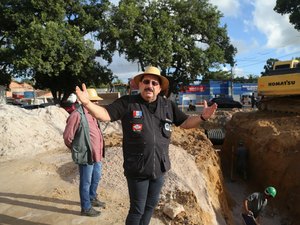 Prefeito Gilberto Gonçalves vistoria obra de drenagem que levará mais qualidade de vida à população