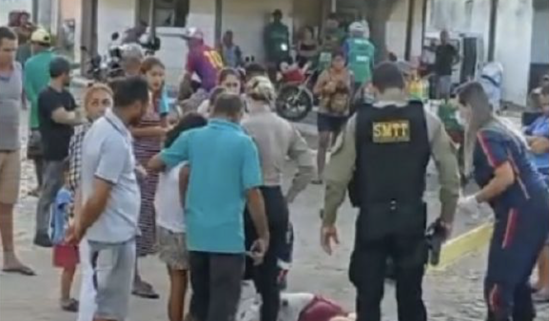 Motociclista foge após deixar mulher ferida em colisão registrada em Delmiro Gouveia