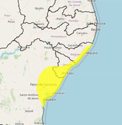 INMET emite novo alerta de chuvas intensas e ventos fortes para Alagoas