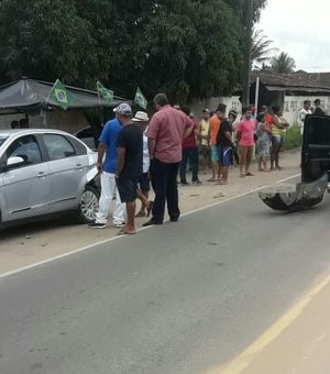 Sem vítimas fatais, colisão deixa feridos na AL 110, em Arapiraca