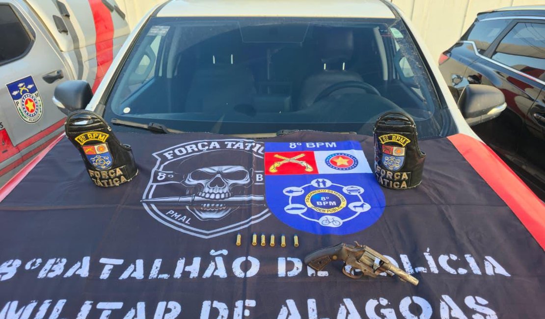 Operação de Tolerância Zero resulta em prisão e apreensão de arma no Conjunto Barnabé em Rio Largo