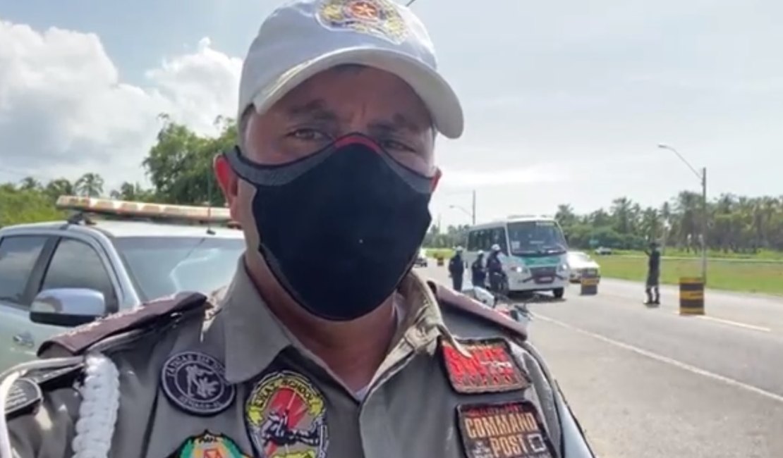 [Vídeo] Comandante do BPRv dá orientações às categorias de transporte