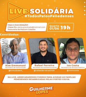 Guilherme Lopes realiza Live Solidária nesta quarta-feira (1)