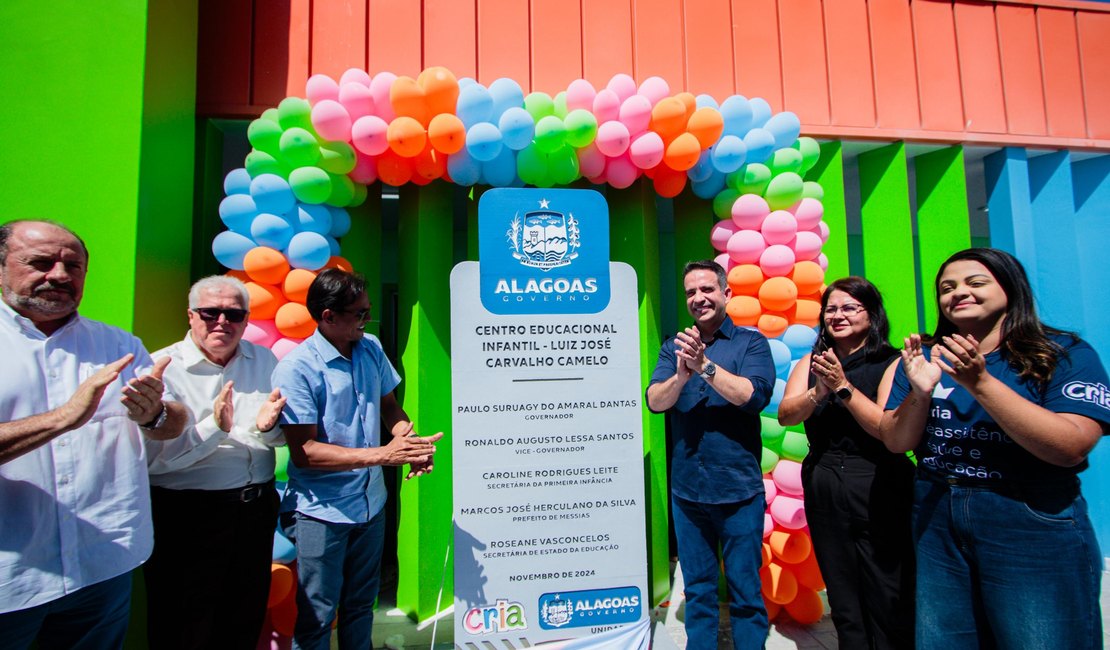 Paulo Dantas entrega a 63ª creche Cria e expande cobertura educacional infantil em Messias