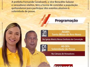 Fernanda Cavalcanti será empossada após a missa em São Luís do Quitunde