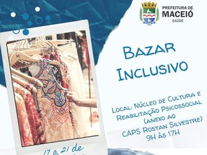 SMS promove Bazar Inclusivo para usuários da Saúde Mental