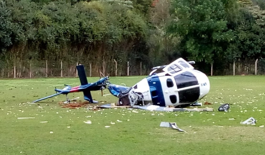 Helicóptero com o governador do ES cai; Paulo Hartung não se feriu