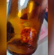 Homem diz ter encontrado corpo estranho dentro de cerveja