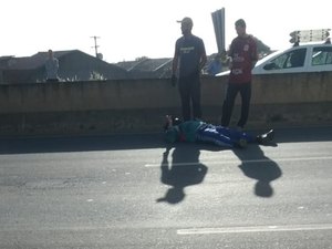 [Vídeo] Motociclista sofre acidente na rodovia AL 110 em Arapiraca