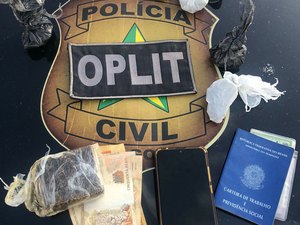 Polícia Civil cumpre mandado de prisão contra suspeito de homicídio e tráfico de drogas em Riacho Doce