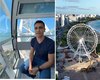 JHC faz 'test drive' na Roda Gigante e mostra vista pela primeira vez; veja vídeo