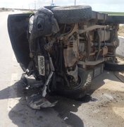Condutor perde o controle da direção e provoca acidente na BR-101