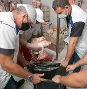 Vigilância Sanitária interdita frigorífico e apreende 1,7 tonelada de carnes impróprias para consumo