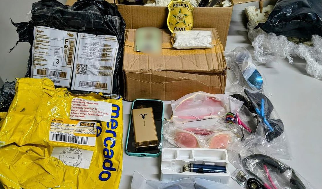 Mulher é presa com drogas após investigação da Receita Federal em Alagoas