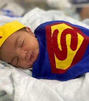 Bebês prematuros viram super-heróis em ação do Hospital Regional Norte