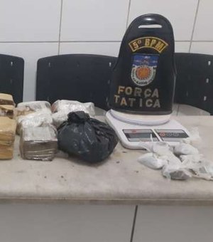 Bolsa com oito quilos de maconha é encontrada no Benedito Bentes, em Maceió