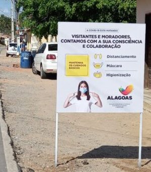 Porto de Pedras adere campanha e reforça cumprimento de regras sanitárias