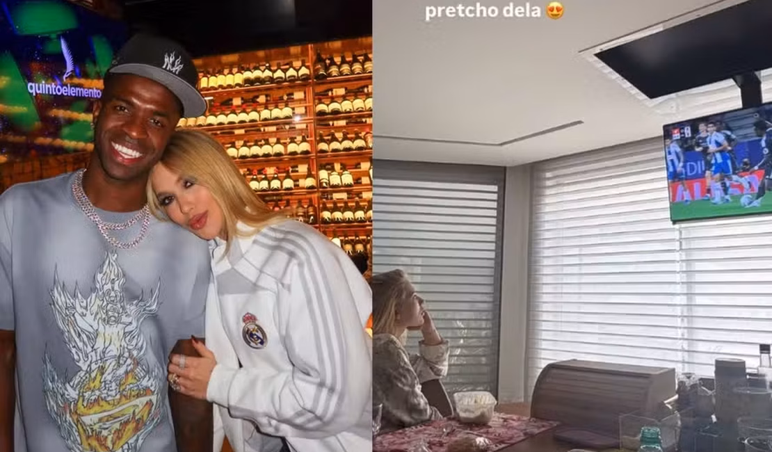 Virginia Fonseca é vista assistindo a jogo de Vini Jr. em meio a boatos de término