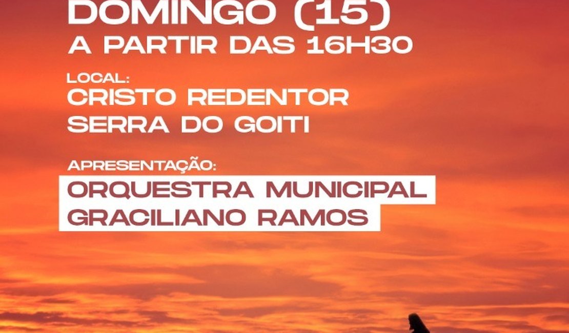 Orquestra Graciliano Ramos foi a atração do Projeto Pôr do Sol deste domingo (15)